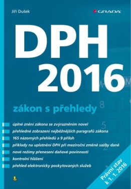 DPH 2016 - zákon s přehledy - Jiří Dušek - e-kniha
