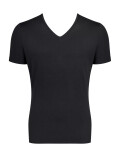 Pánské tričko GO V-Neck Slim Fit BLACK černá 0004 SLOGGI BLACK