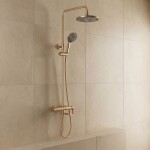 REA - Sprchový Set Arcos brush gold REA-P8716