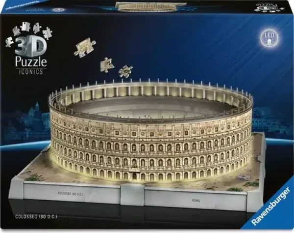 Ravensburger 3D Puzzle Iconics: Koloseum (Noční edice)