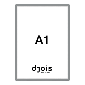 Djois samolepicí rámeček - Magneto, A1, šedý, 1 ks