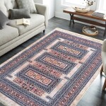 DumDekorace Vintage orientální koberec s protiskluzovou úpravou Šířka: 160 cm | Délka: 220 cm