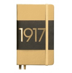 Zápisník Metallic edition Pocket A6 - čistý/prázdný, zlatý - LEUCHTTURM1917