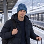 New Era Pánská zimní čepice Seattle Seahawks NFL 2026 Sideline Cold Weather Throwback Cuffed