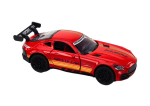 Mamido Sportovní auto 1:32 s figurkou červené s křídlem kovové