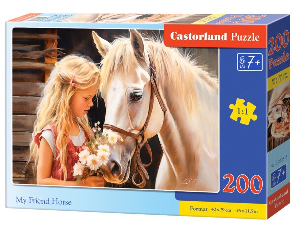 Puzzle Castorland 200 dílků - Můj přítel kůň