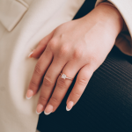 LUNICA Stříbrný zásnubní prstýnek ROSE GOLD Velikost prstenu: 8 (EU: 57-58) 0525__8