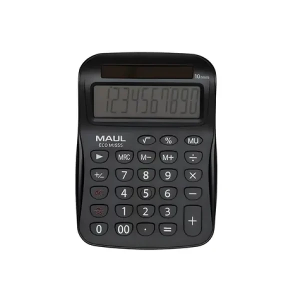 Maul ECO MJ 555 bílá / Stolní kalkulačka / desetimístná / solární napájení (7263502)