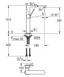 GROHE - Plus Baterie pro umyvadlovou mísu, supersteel 32618DC3