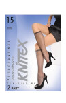 Dámské podkolenky 2PACK 15 den Classic 15 den - NOQ Knittex UNI perlová