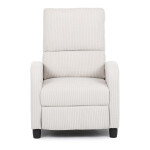 TV a relaxační křeslo, manuální polohování push back, potah manšestrová béžová látka