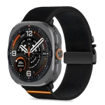 Tech-Protect Nylon Clasp černá / Řemínek pro Samsung Galaxy Watch Ultra / 47 mm / Nylon