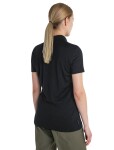 Dámské merino polo triko ICEBREAKER Wmns 150 Tech Lite III SS Polo, Black velikost: S