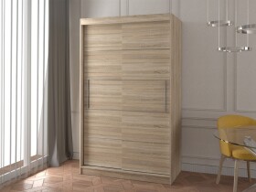 Šatní skříň Neomi 06 Barva korpusu: Dub - sonoma, Rozměry: 120 cm, Dveře: Dub sonoma