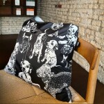 Skládací nákupní taška LOQI RED POPPY BEE Dogs