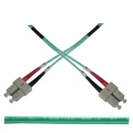 OEM / Optický patch kabel duplexní / SC-SC / 50/125 OM3 / 2m (1321)