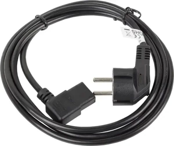 Lanberg napájecí kabel Schuko - C13 3 m / Napájecí kabel / 3 m / CEE7/7 - IEC C13 (CA-C13C-12CC-0030-BK)