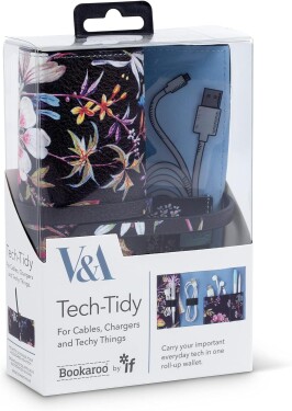 V&amp;A Bookaroo Tech-Tidy - Kilburn Black Floral