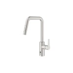 GROHE - QuickFix Start Elektronická dřezová baterie s výsuvnou sprškou, bateriové napájení, supersteel 101243DC00
