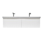 Koupelnová skříňka s umyvadlem SAT Evolution 118x30x44,8 cm bílá mat SATEVO120WMU4BA SATEVO120WMU4BA