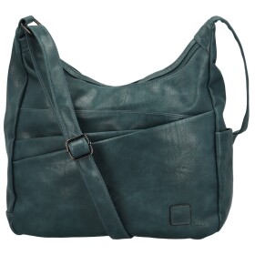 Stylová dámská koženková crossbody kabelka Gianni, modrá