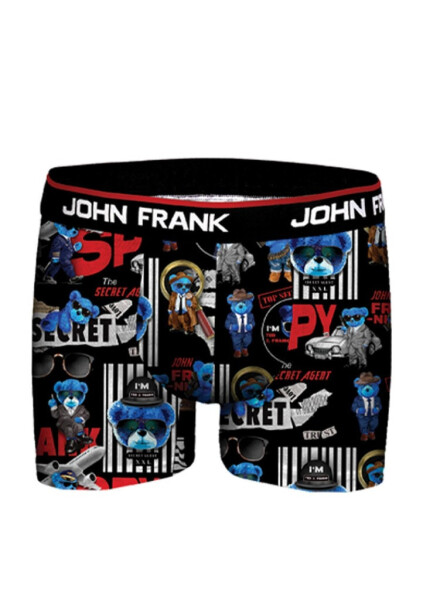 Pánské boxerky John Frank JFBD354 černá