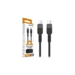 Aligator Datový kabel SoftPastels 3A 65W / USB-C/USB-C / černý (DATKP71)