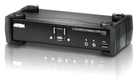 ATEN 2-port KVMP Switch / 3× DisplayPort / 4K 4096×2160 / USB / Audio (CS1922-AT-G)