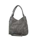 Trendy dámská koženková kabelka na rameno Sheryl, šedá