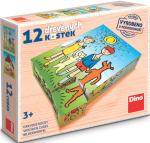 Pejsek kočička dřevěné kostky