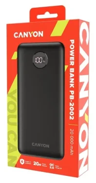 CANYON PB-2002 20000 mAh černá / Powerbanka (CNE-CPB2002B)