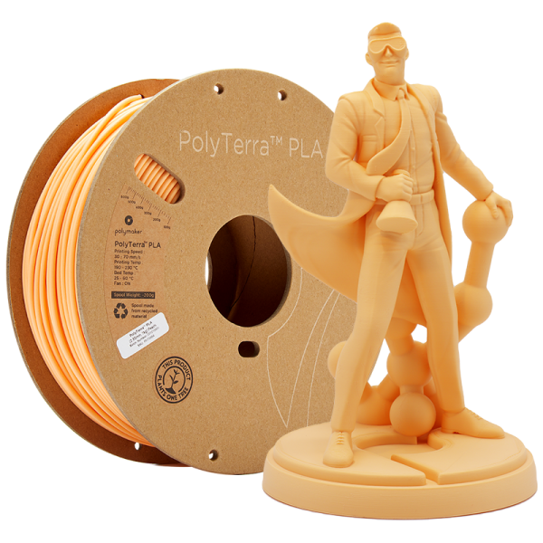 PLA PolyTerra filament Peach 1,75mm Polymaker 1000 g