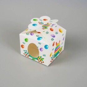 Cake Star Cake Star Velikonoční krabička bílá (10 x 10 x 7,5 cm) 7,5 cm