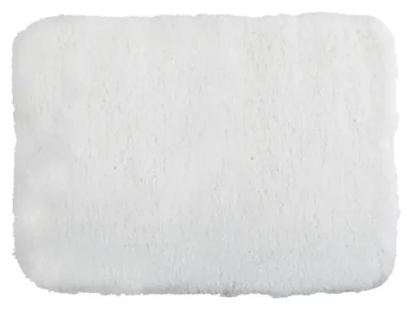 MSV Koupelnová předložka MICROFIBER bílá / 40 x 60 cm / polyester / protiskluzová