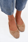 Baleríny s pletenkou a mašličkou Camel Belirra 40