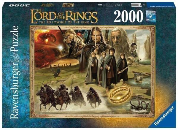 Puzzle Pán prstenů: Společenstvo prstenu 2000 dílků