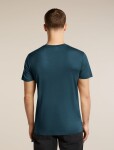 Pánské merino triko krátký rukáv ICEBREAKER Mens Merino 150 Tech Lite III SS Tee, Abyss velikost: M