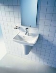 DURAVIT - Starck 3 Umývátko 45x32 cm, s přepadem, s otvorem pro baterii, s WonderGliss, bílá 07504500001