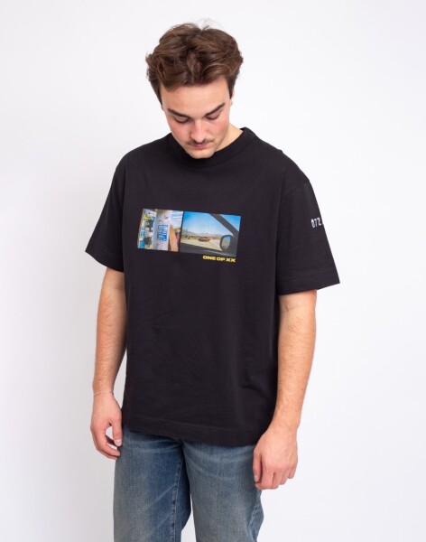 Tričko ONE OF XX T-shirt Photo Faded Black