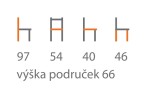 Křeslo Takuna buk - čalouněný sedák Barva korpusu: Tmavě hnědá, látka: Friga 68