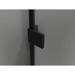 MEXEN/S - Lunar T sprchový kout dveře křídlové pravá 80 x 70, transparent, černá 834T-080-070-70-00-P