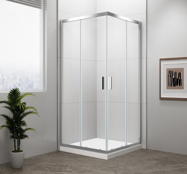 POLYSAN - EASY čtvercová sprchová zástěna 900x900, čiré sklo EL5115