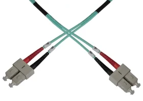 OEM SC-SC / Optický patch kabel / Duplex / MM 50/125 OM3 / Modrá / 5m (8595589813230)