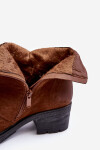 Ocieplané Botky Na Podpatku Camel Effie 40