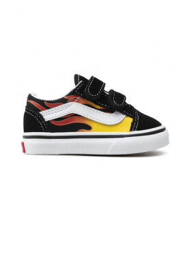 Vans Old Skool (FLAME)BLACK/BLACK/TR WHT dětské boty 25,5EUR