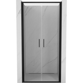 MEXEN - Exo sprchové dveře křídlové110, transparent, černá 814-110-000-70-00
