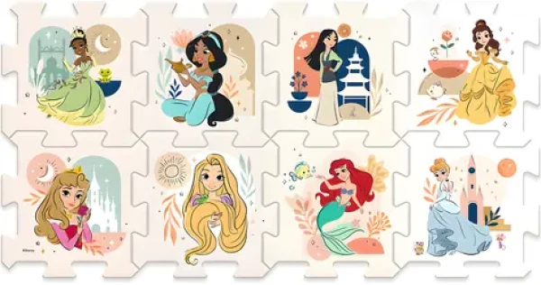 TREFL Pěnové puzzle Disney princezny