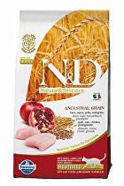 N&D LG CAT Neutered Chicken & Pomegranate 1,5kg