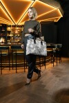 Stylová kabelka Reisenthel Daily Shopper Jacquard grey