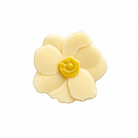 Dortisimo Čokoládová dekorace Magnolia bílá (10 ks)